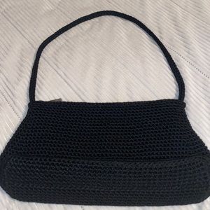 The Sak Black Crochet Shoulder Purse